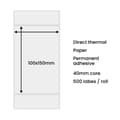 Miniatyrbillede 2 af 6: Adresselabels til pakker til termoprinter 100x150mm rulle 500stk hvid