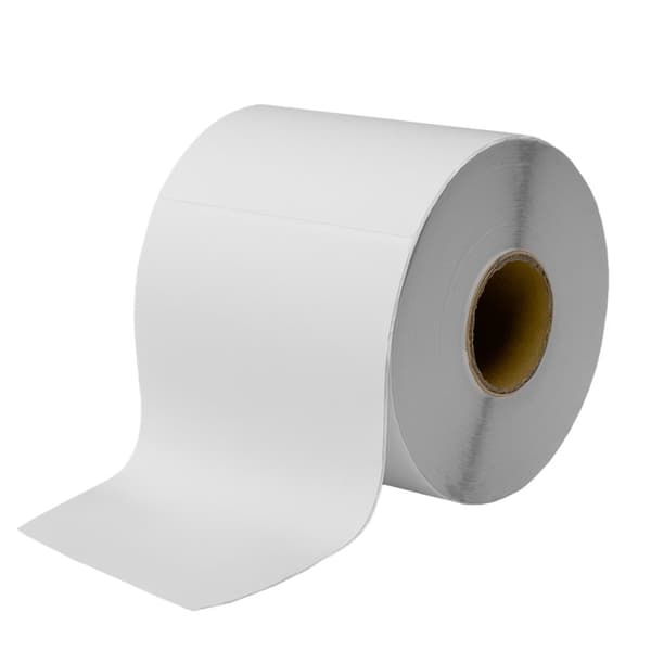 Adresselabels til pakker til termoprinter 100x150mm rulle 500stk hvid