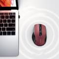 Miniatyrbild 6 av 6: Exakt trådlös USB-mus 2.4GHz Bluetooth 5.0 optisk 4000 DPI röd