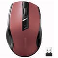 Miniatyrbild 1 av 6: Exakt trådlös USB-mus 2.4GHz Bluetooth 5.0 optisk 4000 DPI röd