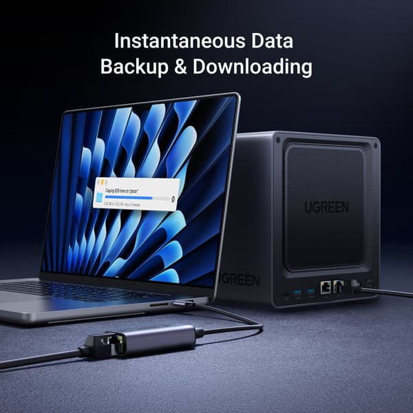 Sovitin Ethernet USB-C - RJ45 2.5G verkkokortti, harmaa