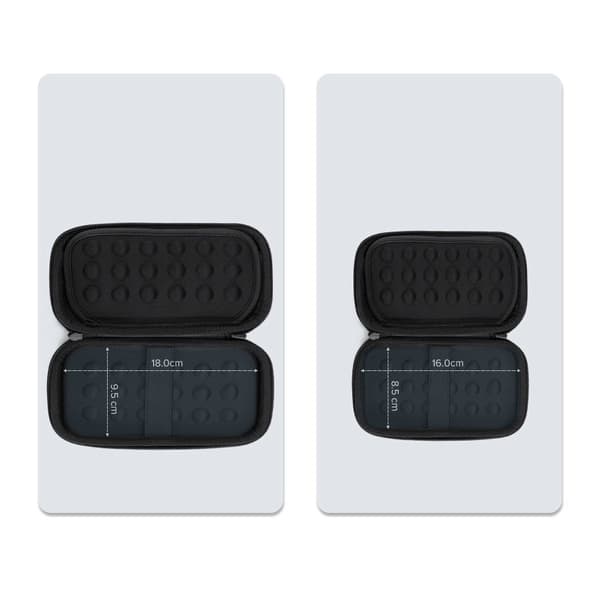 Fodral för hårddisk och GSM-tillbehör 18x9,5x5,5cm svart