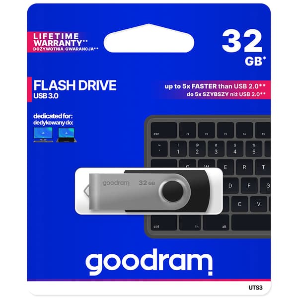 Pendrive 32GB USB 3.2 Gen 1 UTS3 sort Sort