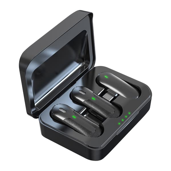 Devia Trådlöst Mikrofonset med USB-C-mottagare - Svart