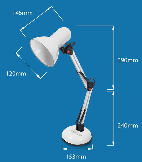 Esperanza ELD112K skrivebordslampe Sort