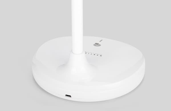 Montis Multifunktionell uppladdningsbar LED-skrivbordslampa MT044 bordslampa 3 W Vit