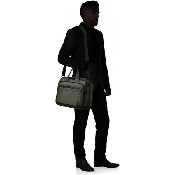 Samsonite PRO DLX6 15.6" -tietokonelaukku, vihreä