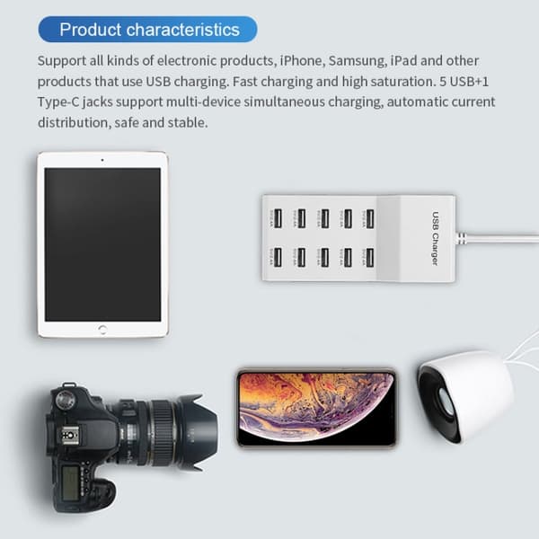 USB Latausasema 10