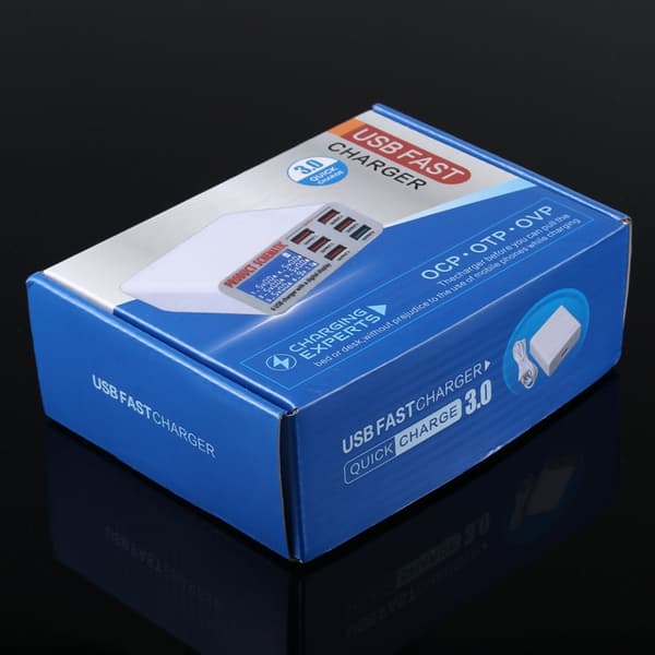 USB latausasema 6 USB LCD