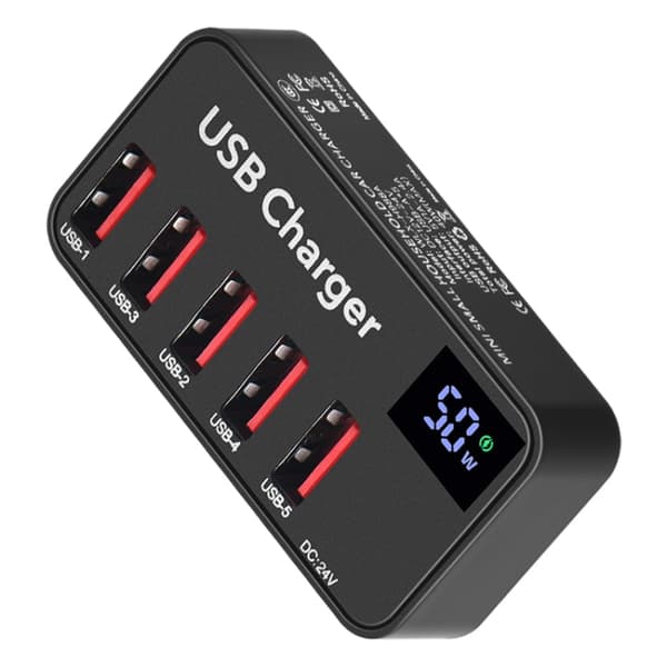 USB latausasema DC 12V 5 Ports