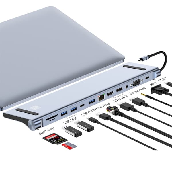 USB Docking Station Adapteri 12