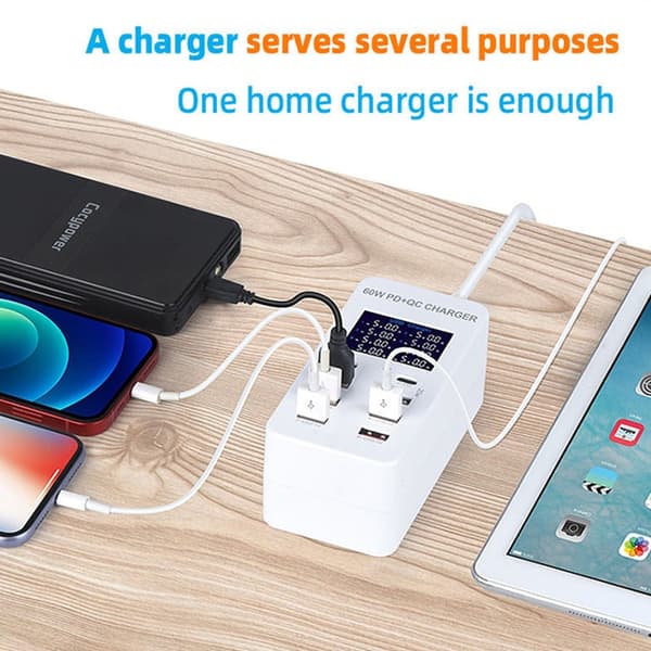 USB latausasema 60W 8 Ports