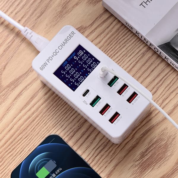USB latausasema 60W 8 Ports