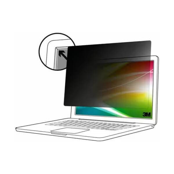 3M Bright Screen integritetsbeskyttelse 13,5" -databeskyttelse Sort