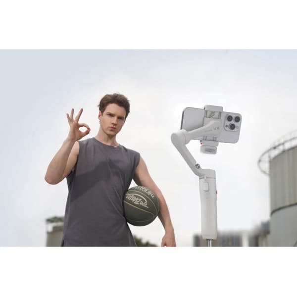 HOHEM iSteady V3 AI Kit gimbal til mobiltelefon, hvid