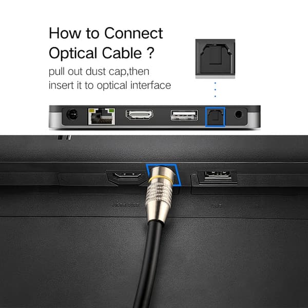 Optical Digital Audio Cable Toslink 3M