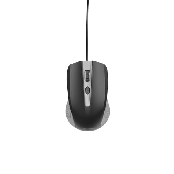 Optisk datamus med USB-kontakt og justerbar DPI - Svart Sort