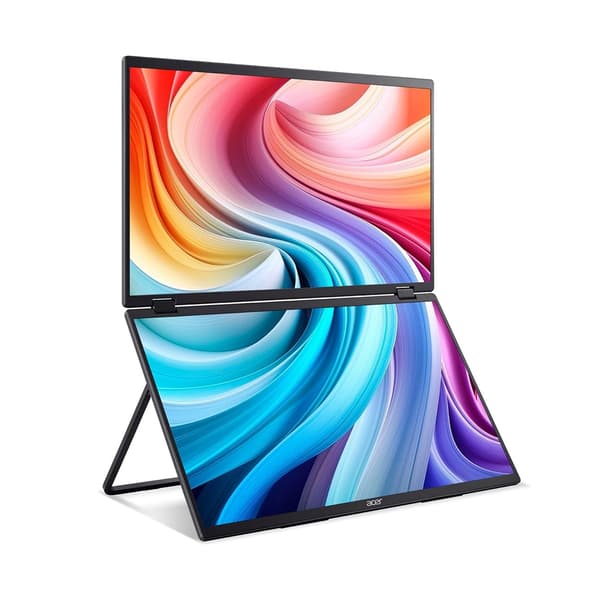 Acer PD193QE – Vikbar bärbar monitor med dubbla skärmar