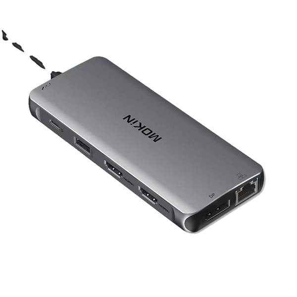 MOKiN USB C -hubi, 12 porttia, 4K 60Hz HDMI,MOKiN 12 in 2