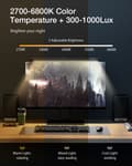 Miniatyrbillede 4 af 9: BW-CML2 Air Monitor Touch Control Øjenbeskyttelse Solbeskyttelse Justerbar farvetemperatur USB-læselys E-læsning til hjemmekontor computer pc