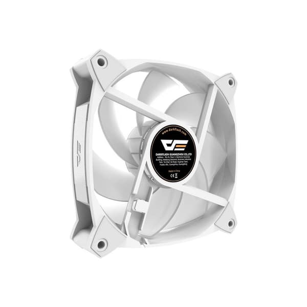 Darkflash Chassis Fan med ARGB 120mm - Hvid
