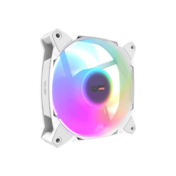 Darkflash Chassis Fan med ARGB 120mm - Hvid