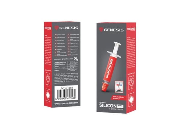GENESIS SILICON 701 kylflänsmassa Termiskt fett 0,5 g