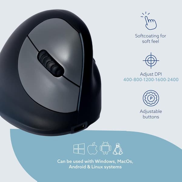 Mus Ergonomisk R-GO Large Höger Trådlös