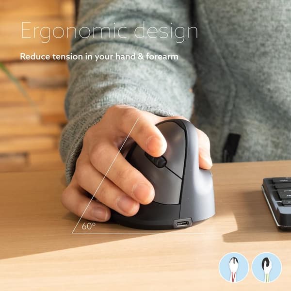 Mus Ergonomisk R-GO Large Höger Trådlös