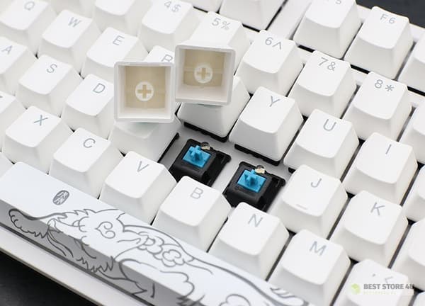 Ducky ONE 2 White Edition tangentbord Universal USB Tysk Vit