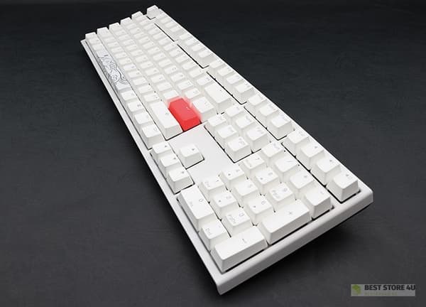 Ducky ONE 2 White Edition tangentbord Universal USB Tysk Vit