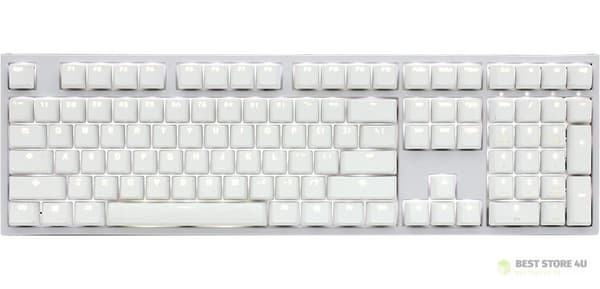 Ducky ONE 2 White Edition tangentbord Universal USB Tysk Vit