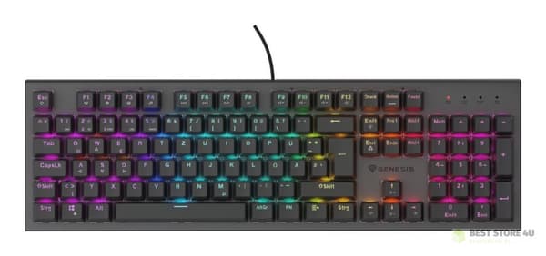 GENESIS NKG-2179 Gamingtastatur USB QWERTZ Tysk Sort