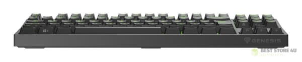 GAMINGTASTATUR GENESIS THOR 404 TKL DE RGB BAGLYSNING MEKANISK SORT GATERON GULT PR