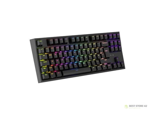 GAMINGTASTATUR GENESIS THOR 404 TKL DE RGB BAGLYSNING MEKANISK SORT GATERON GULT PR