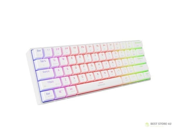 GAMINGTASTATUR GENESIS THOR 660 G2 US HVID TRÅDLØS RGB MEKANISK GATERON RØD