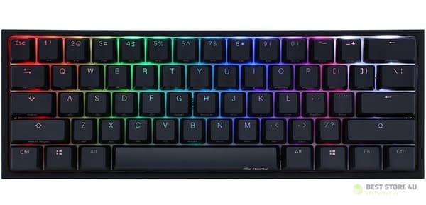 Mini Gaming Tastatur Ducky One 2 Mini RGB Gaming USB Tysk Sort