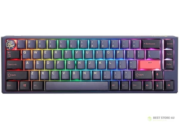 Ducky One 3 SF Gamingtangentbord USB QWERTZ Tysk Blå