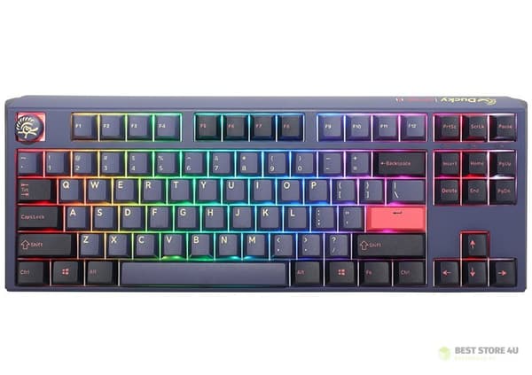 Ducky One 3 TKL Gaming-tastatur USB US Engelsk Blå
