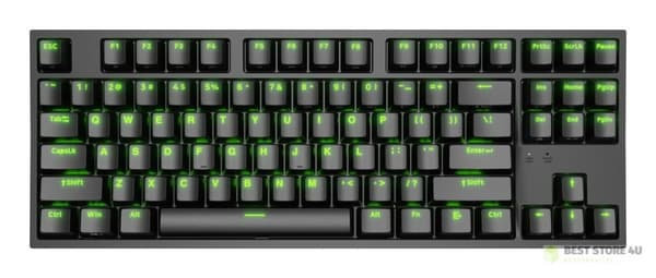GAMINGTASTATUR GENESIS THOR 404 TKL US RGB BAGLYSNING MEKANISK SORT KAILH BOX BRUN