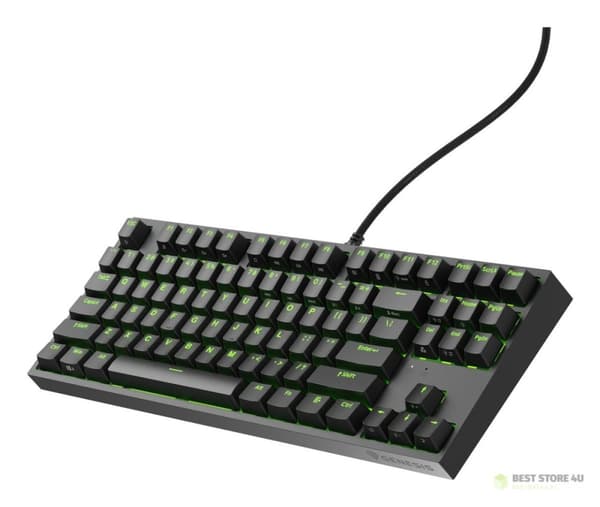 GAMINGTASTATUR GENESIS THOR 404 TKL US RGB BAGLYSNING MEKANISK SORT KAILH BOX BRUN