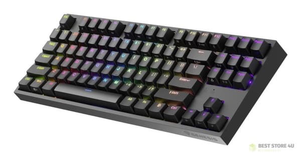 GAMINGTASTATUR GENESIS THOR 404 TKL US RGB BAGLYSNING MEKANISK SORT KAILH BOX BRUN