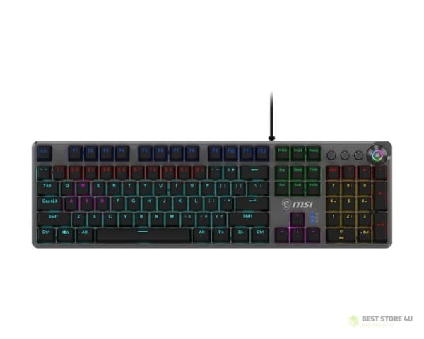 Gamingtastatur Sort US/FORGE GK310 RØD MSI
