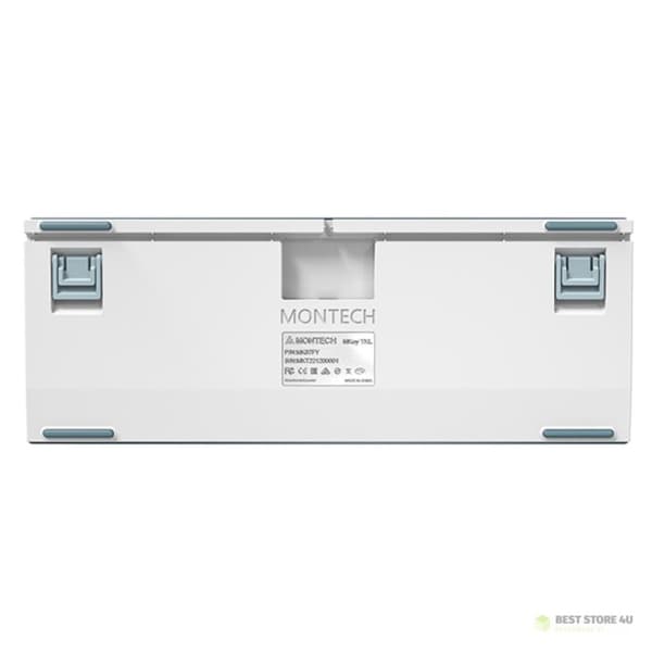 Montech MKey TKL Gamingtangentbord USB Mörkgrå, Ljusblå, Vit