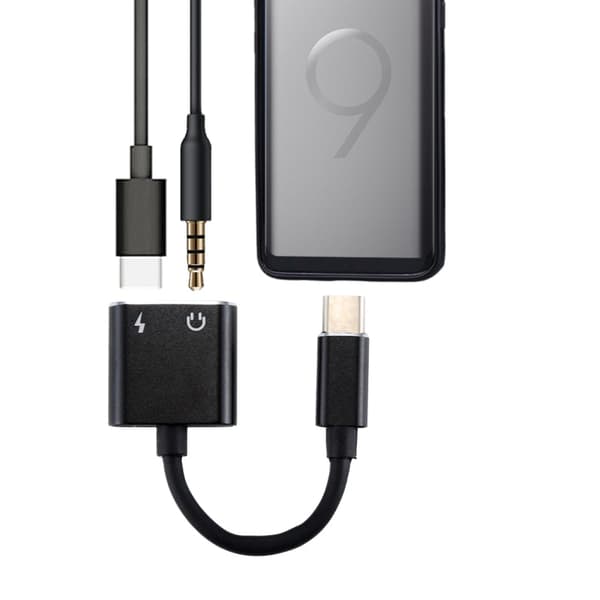 2 in 1 3.5mm to USB-C Adapter