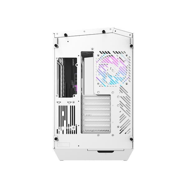 Darkflash DY470 Tietokonerunko 4 ARGB tuulettimella - Valkoinen