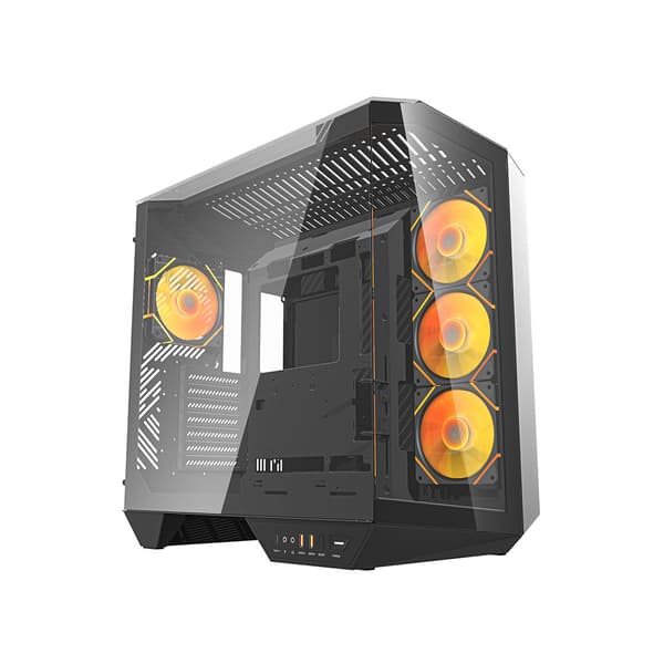 Darkflash DY470 tietokoneen alusta 4 ARGB tuulettimella - Svart