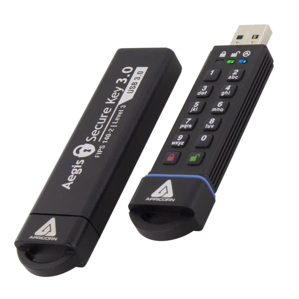 Apricorn Aegis Secure Key USB3 16GB, ASK3-16GB Sort