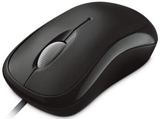 Microsoft BASIC OPTIBAL Mus SVART USB, P58-00057
