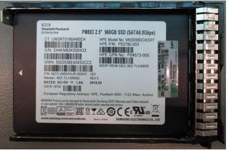 HP Enterprise SSD 960 GB 25" SFF, P05321-001